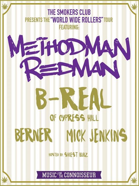 Win tickets to Smokers Club Tour with Method Man & Redman