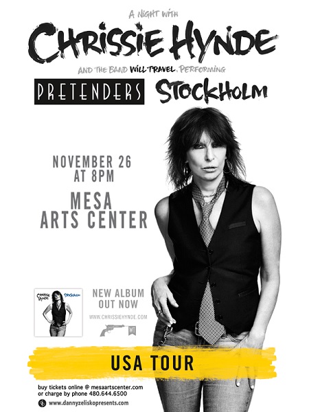 Win tickets to Chrissie Hynde live at Mesa Arts Center