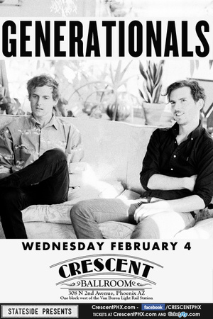 Win tickets to THE GENERATIONALS live at Crescent Ballroom