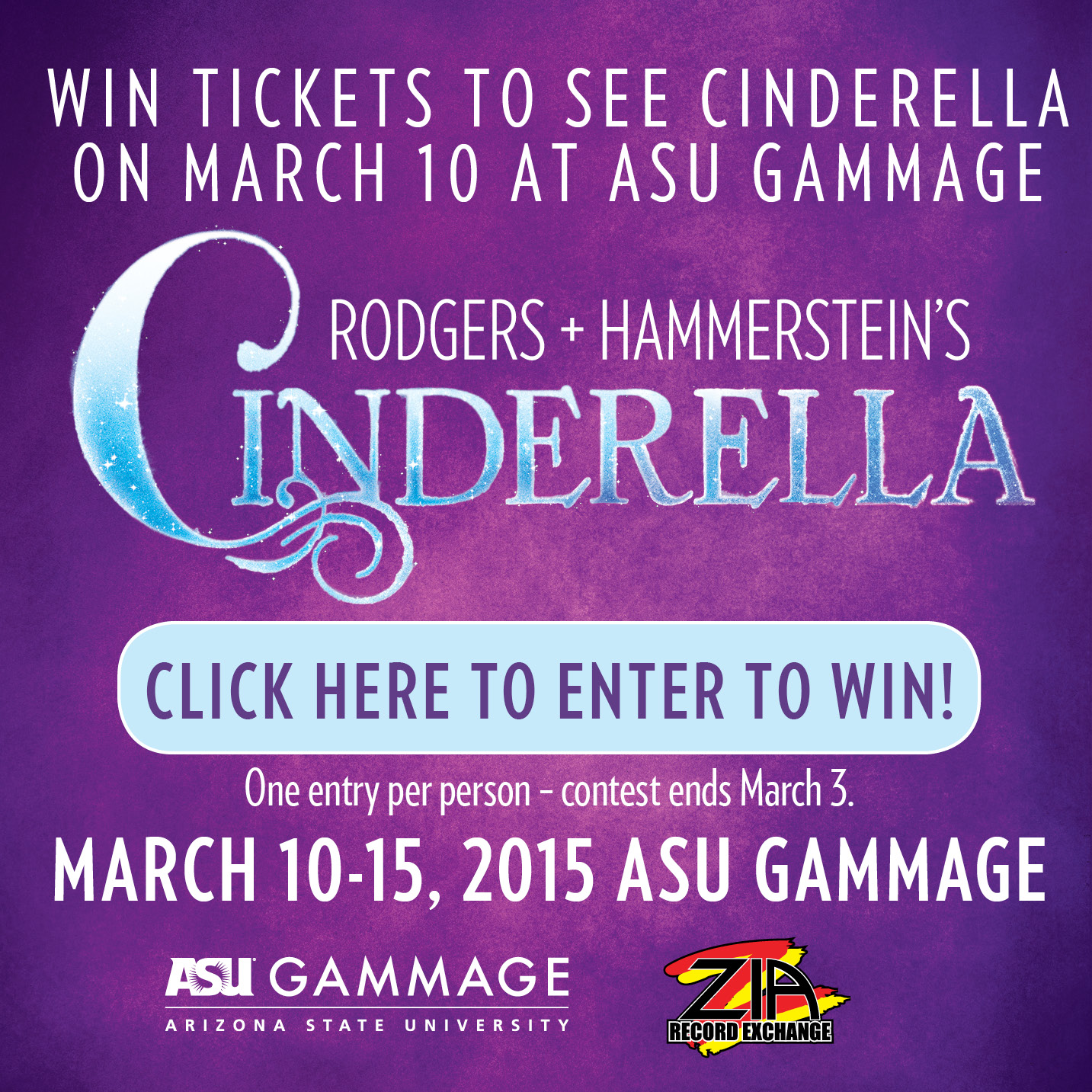 Win tickets to RODGERS & HAMMERSTEIN'S CINDERELLA live at ASU Gammage