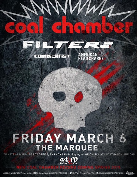 Win tickets to COAL CHAMBER live at Marquee Theater