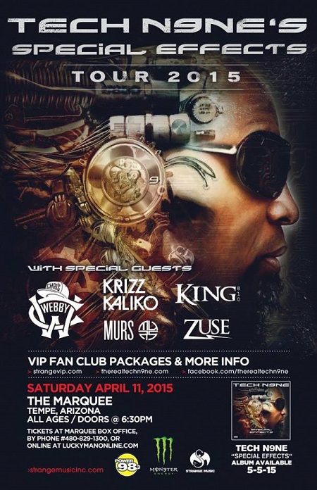 Win tickets to TECH N9NE live at Marquee Theatre