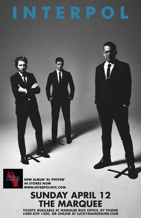 Win tickets to INTERPOL live at Marquee Theatre