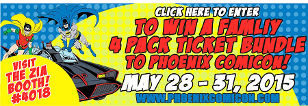 Win a Family 4 Pack Ticket Package to PHOENIX COMICON