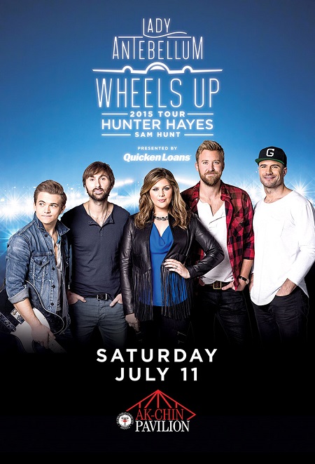 Win tickets to LADY ANTEBELLUM with HUNTER HAYES live at Ak-Chin Pavillion