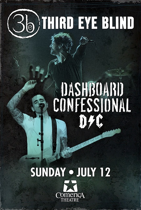 Win tickets to THIRD EYE BLIND & DASHBOARD CONFESSIONAL live at Comerica Theatre