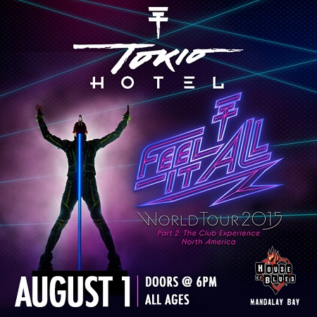 Win tickets to TOKIO HOTEL live at House Of Blues Las Vegas
