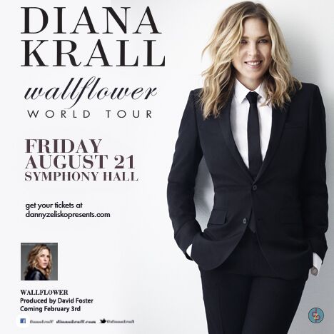 Win tickets to DIANA KRALL live at Symphony Hall