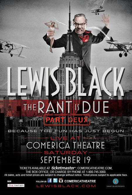 Win tickets to LEWIS BLACK live at Comerica Theatre