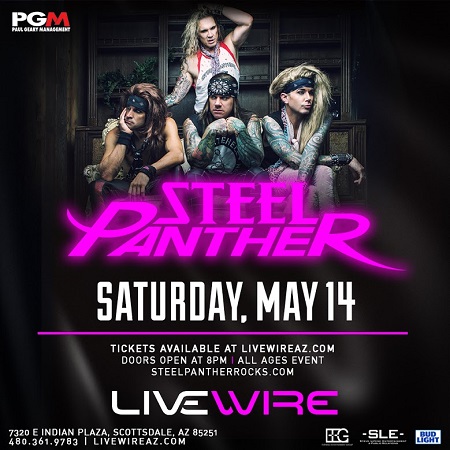 Win tickets to STEEL PANTHER at LIVEWIRE