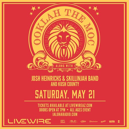 Win tickets to OOKLAH THE MOC & JOSH HEINRICHS at LIVEWIRE