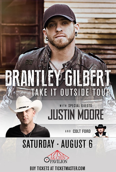 Win tickets to BRANTLEY GILBERT live at Ak-Chin Pavilion
