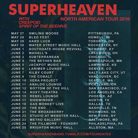 Win tickets to SUPERHEAVEN live at The Rebel Lounge