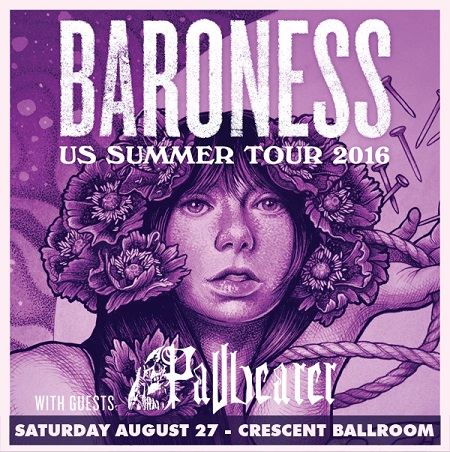 Win tickets to BARONESS & PALLBEARER live at Crescent Ballroom