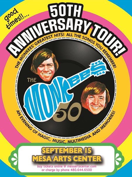 Win tickets to THE MONKEES live at Mesa Arts Ikeda Theatre