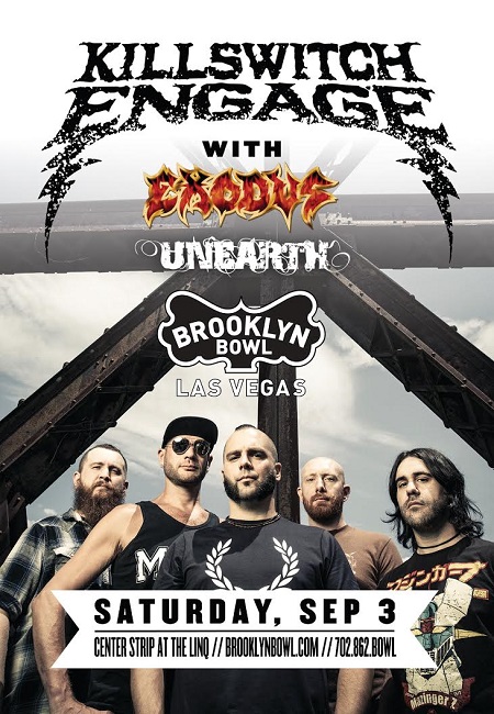 Win tickets to KILLSWITCH ENGAGE live at Brooklyn Bowl Las Vegas