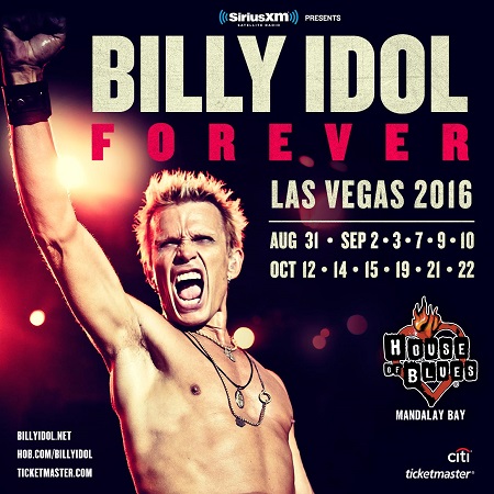Win tickets to BILLY IDOL live at House Of Blues Las Vegas