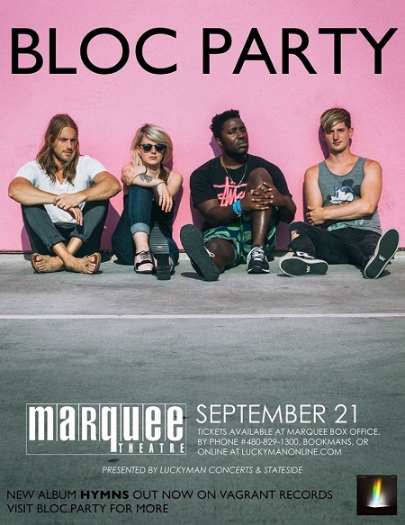 Win tickets to BLOC PARTY live at Marquee Theatre