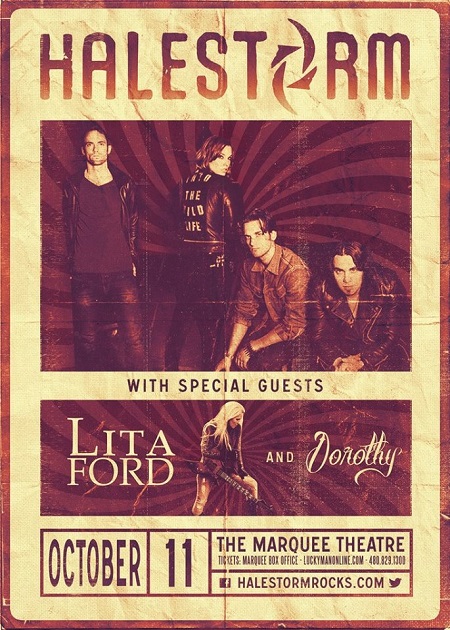 Win tickets to HALESTORM live at Marquee Theatre