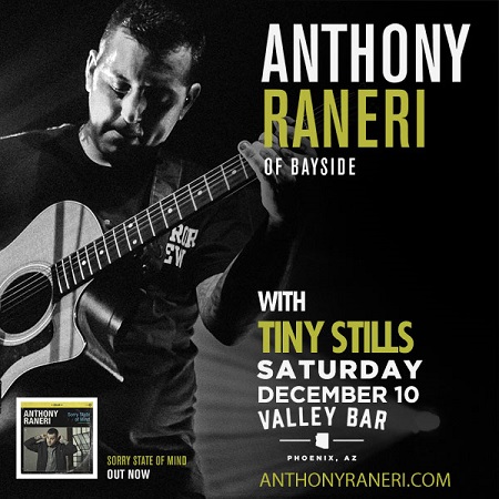 Win tickets to ANTHONY RANERI live at Valley Bar