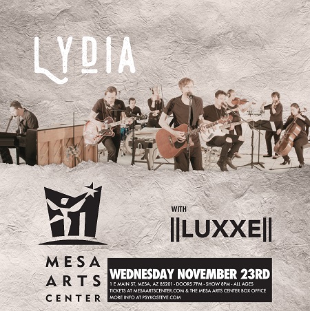 Win tickets to LYDIA live at Mesa Arts Center
