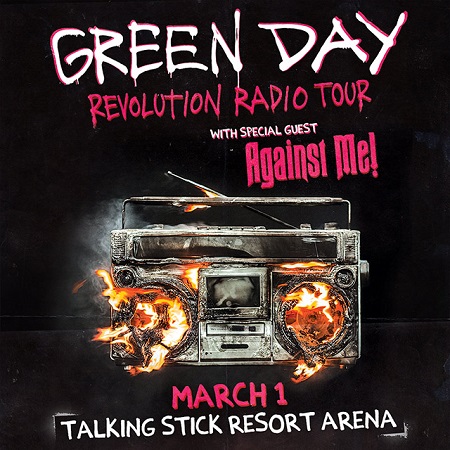 Win tickets to GREEN DAY live at Talking Stick Resort Arena