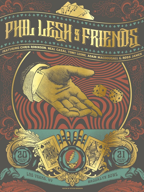 Win tickets to Phil Lesh and Friends live on January 21st at Brooklyn Bowl Las Vegas
