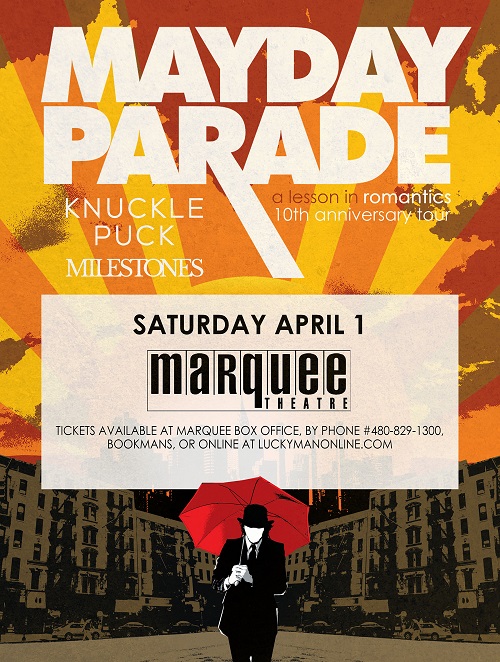 Win tickets to MAYDAY PARADE live at Marquee Theatre