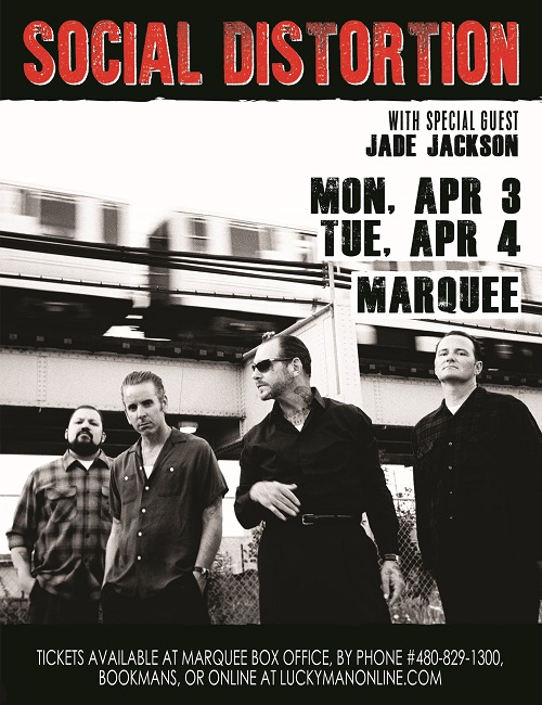 Win tickets to SOCIAL DISTORTION at Marquee Theatre (April 4)