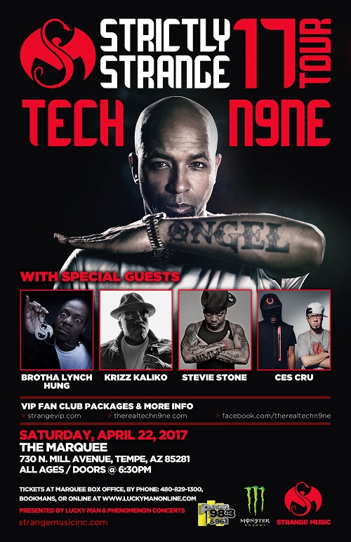 Win tickets to TECH N9NE at Marquee Theatre