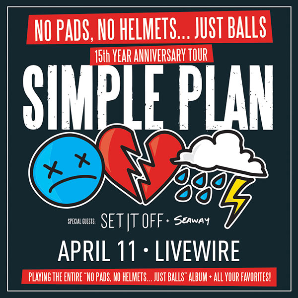 Win tickets to SIMPLE PLAN at LiveWire