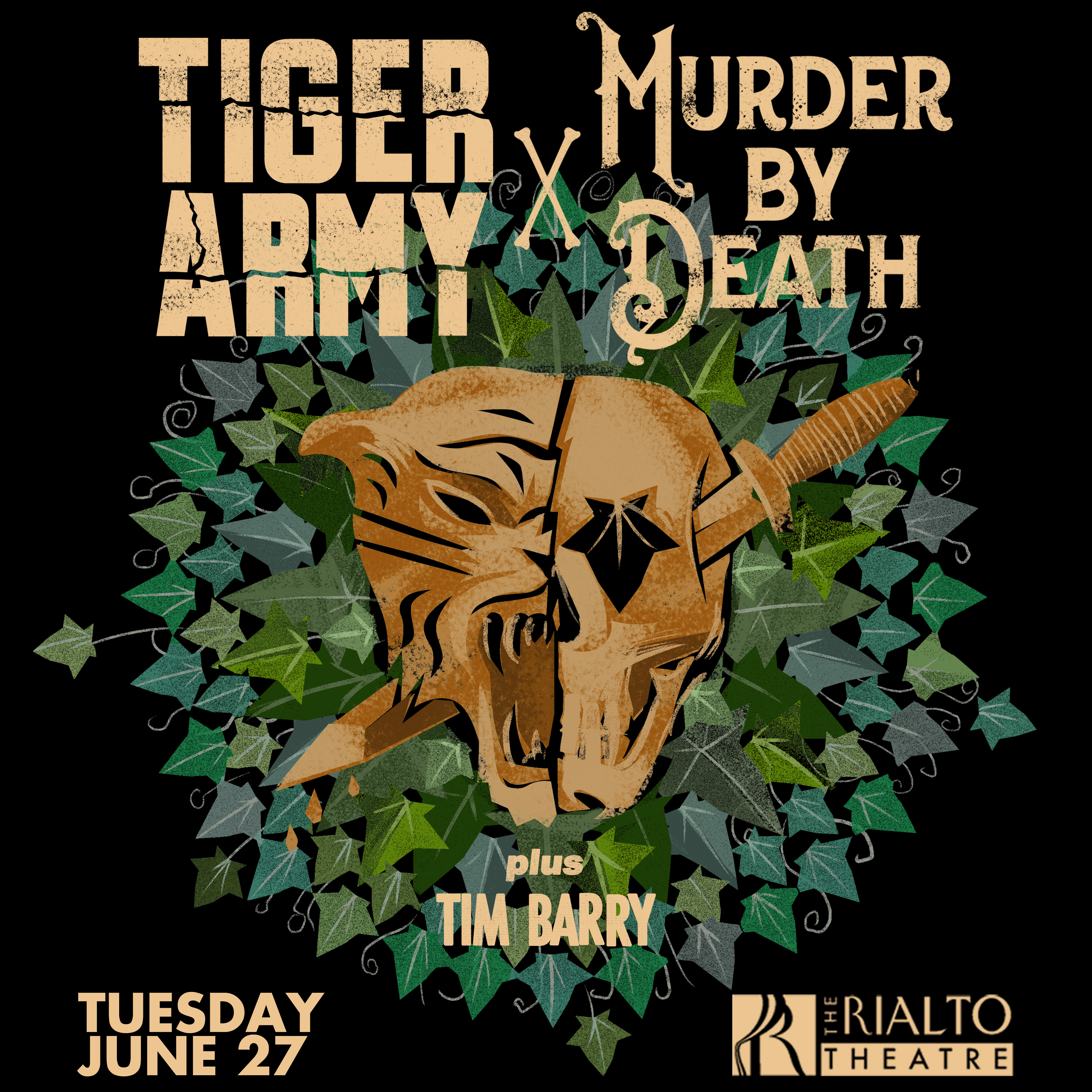 Win tickets to TIGER ARMY & MURDER BY DEATH live at Rialto Theatre