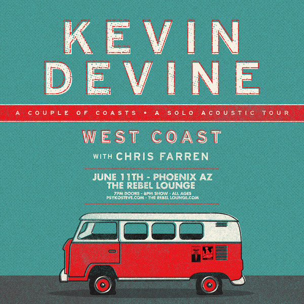 Win tickets to KEVIN DEVINE live at The Rebel Lounge