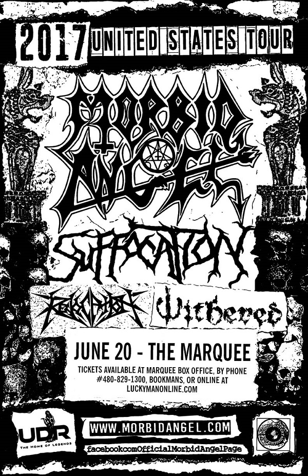 Win tickets to MORBID ANGEL live at Marquee Theatre