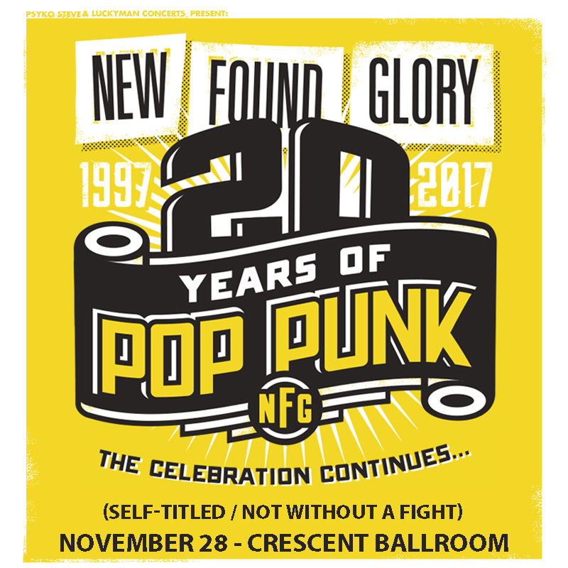 Win tickets to NEW FOUND GLORY live at Crescent Ballroom