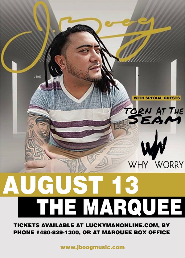 Win tickets to J BOOG live at Marquee Theatre