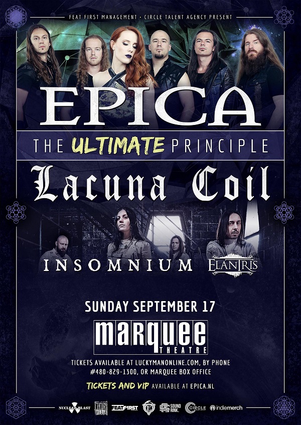 Win tickets to EPICA live at Marquee Theatre