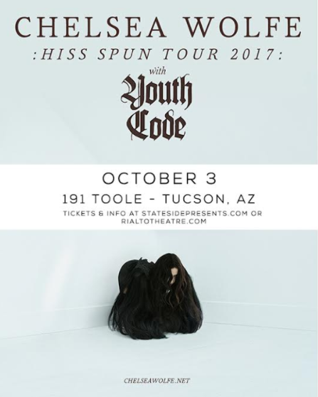 Win tickets to CHELSEA WOLFE live at 191 Toole (Tucson)
