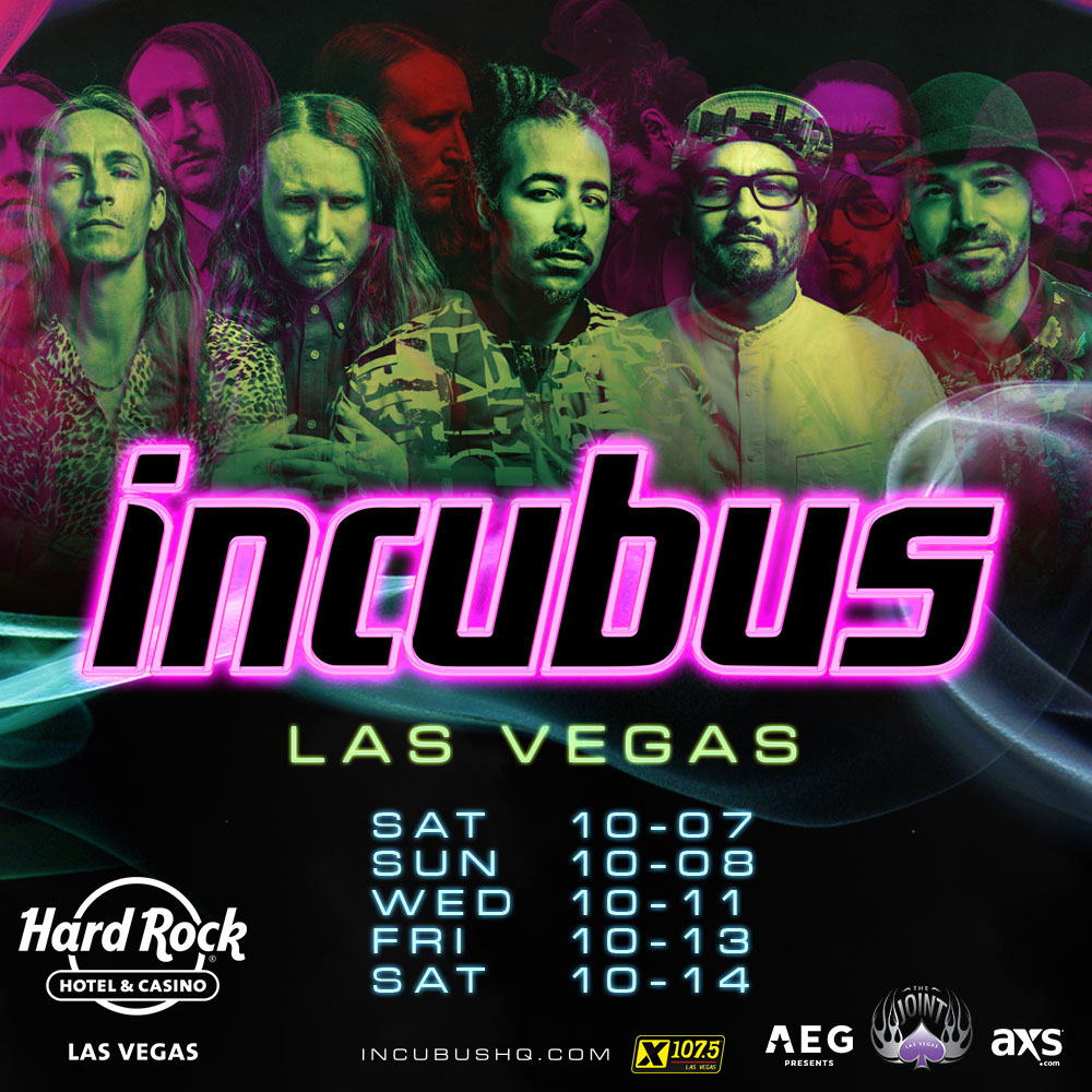 Win tickets to INCUBUS live The Joint at Hard Rock Las Vegas