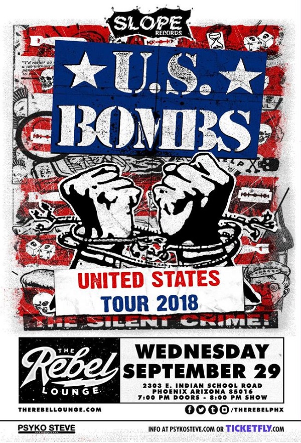 Win tickets to US BOMBS live at The Rebel Lounge