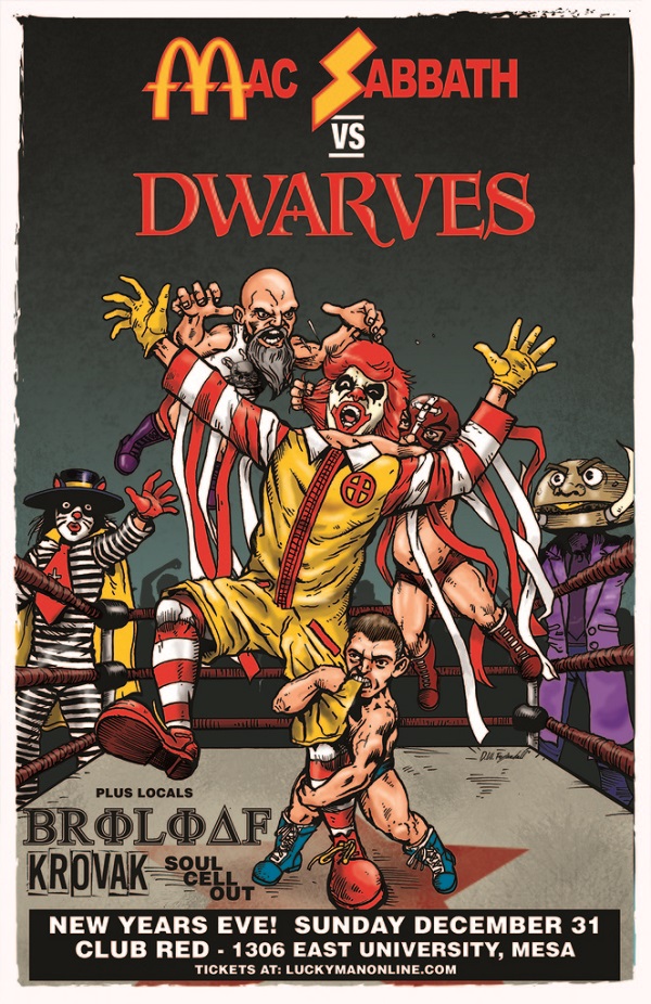 Win tickets to MAC SABBATH + THE DWARVES live on New Years Eve at Club Red
