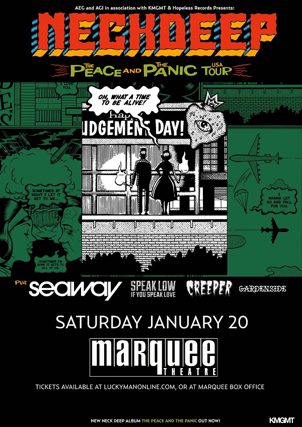 Win tickets to NECK DEEP live at Marquee Theatre