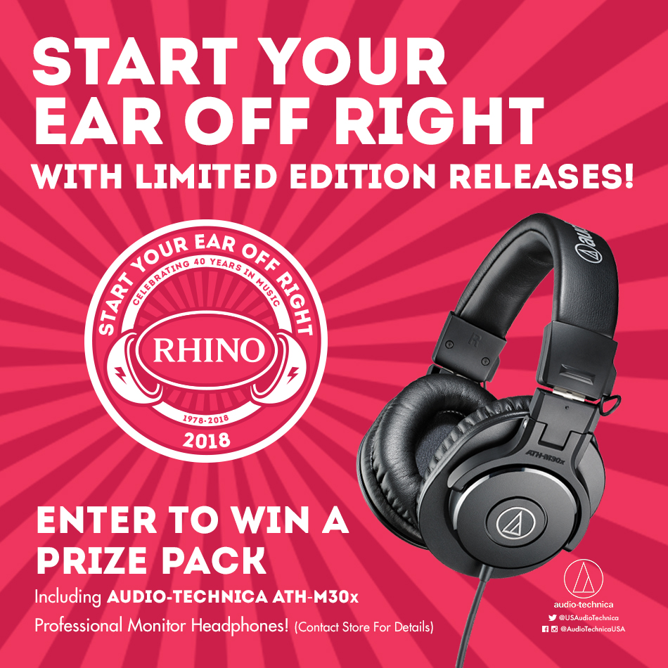 Win a START YOUR EAR OFF RIGHT PRIZE PACK includes VINYL + AUDIO-TECHNICA HEADPHONES