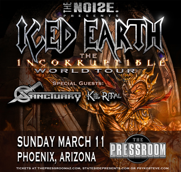 Win tickets to ICED EARTH live at The Pressroom