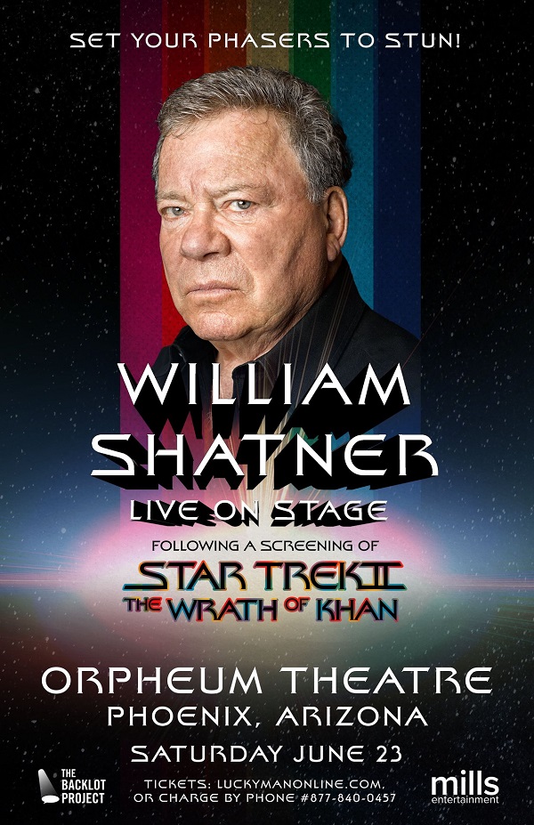 Win tickets to WILLIAM SHATNER Live Screening tickets + prize pack!