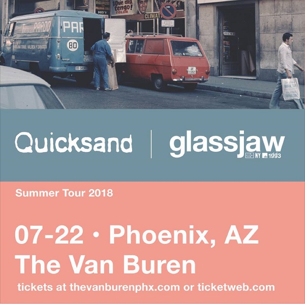 Win tickets to QUICKSAND + GLASSJAW live at The Van Buren