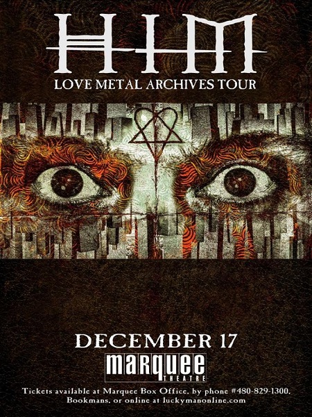 Win tickets to HIM live at Marquee Theatre