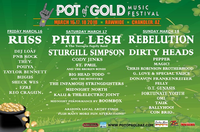 Win tickets to POT OF GOLD 2018 MUSIC FESTIVAL