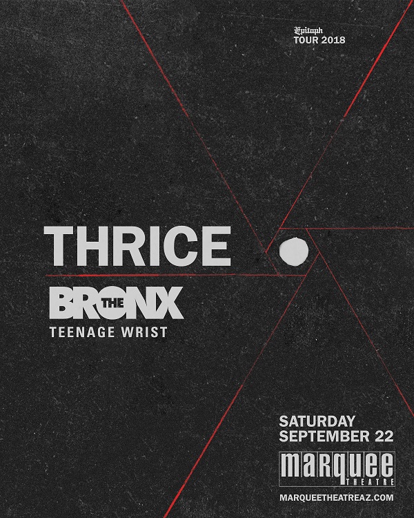 Win tickets to THRICE live at Marquee Theatre + Merch Package