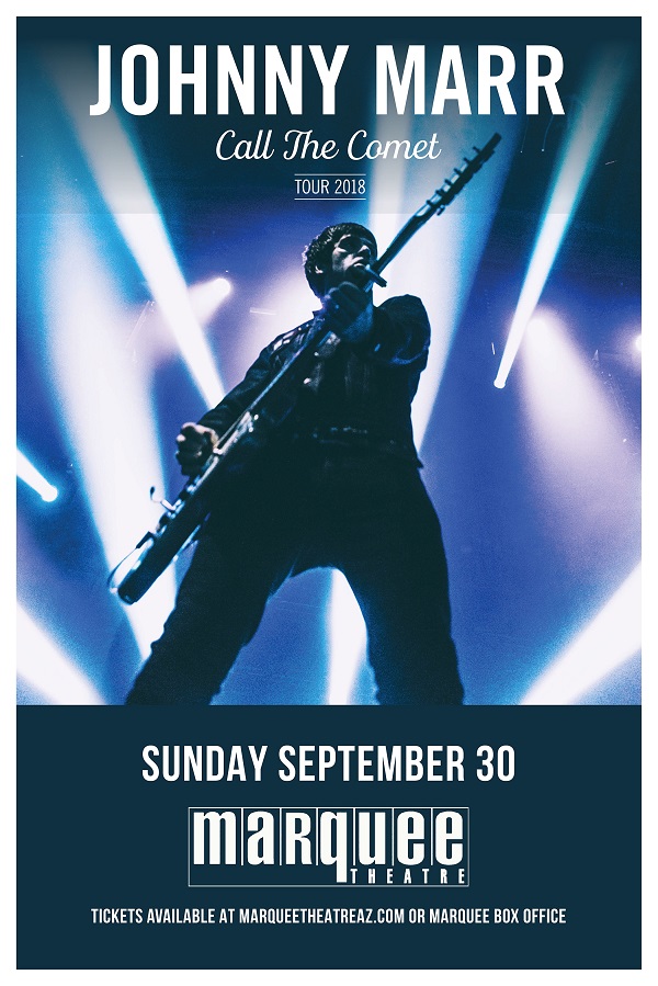 Win tickets to JOHNNY MARR live at Marquee Theatre
